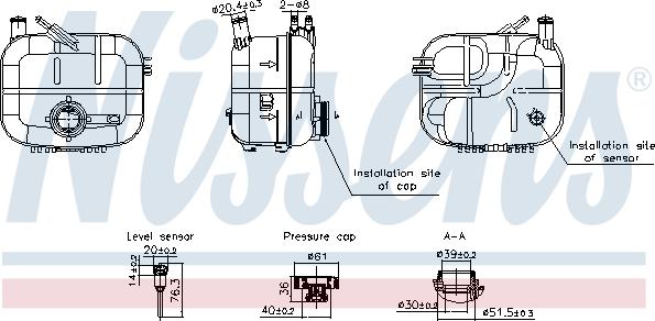 Nissens 996243 - Ekspanziona posuda , rashladna tekućina www.molydon.hr