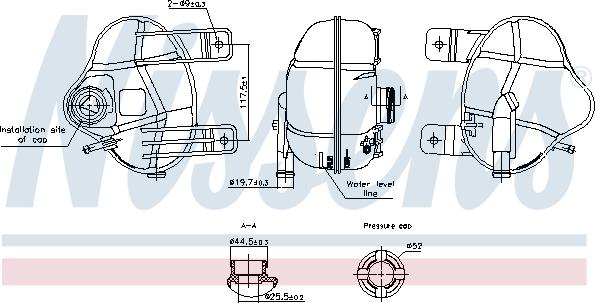 Nissens 996250 - Ekspanziona posuda , rashladna tekućina www.molydon.hr