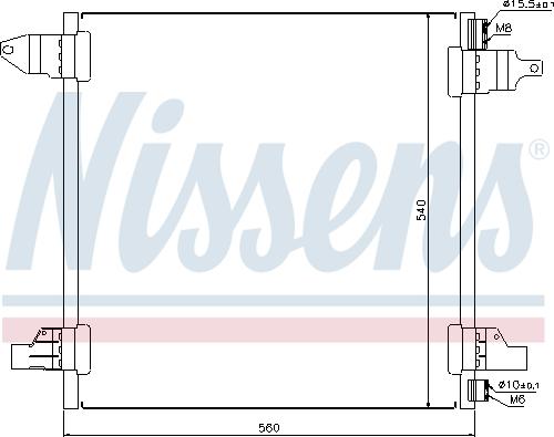 Nissens 94569 - Kondenzator, klima-Uređaj www.molydon.hr