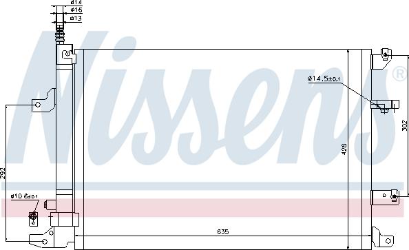 Nissens 940103 - Kondenzator, klima-Uređaj www.molydon.hr