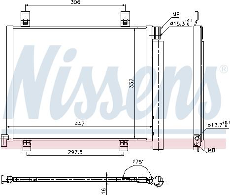 Nissens 940254 - Kondenzator, klima-Uređaj www.molydon.hr