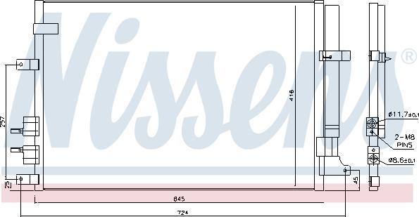 Nissens 94871 - Kondenzator, klima-Uređaj www.molydon.hr
