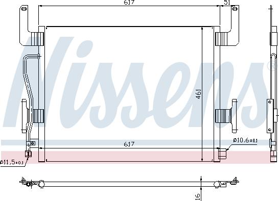 Nissens 94254 - Kondenzator, klima-Uređaj www.molydon.hr