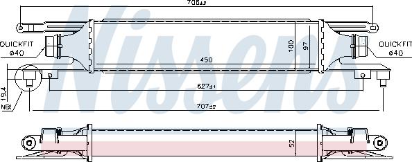 Nissens 96464 - Intercooler, hladnjak www.molydon.hr