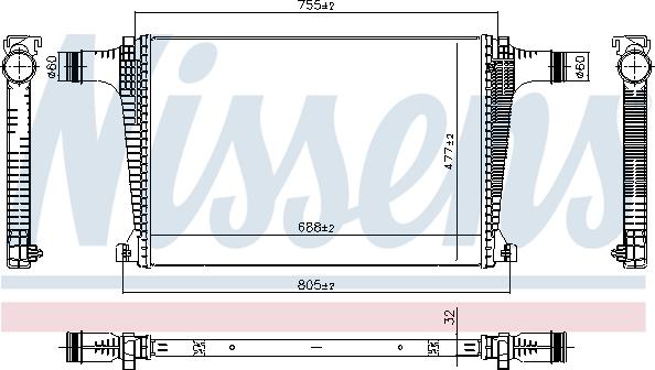 Nissens 961594 - Intercooler, hladnjak www.molydon.hr