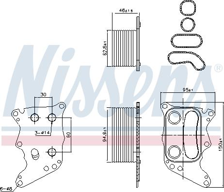 Nissens 90991 - Uljni hladnjak, ulje za motor www.molydon.hr