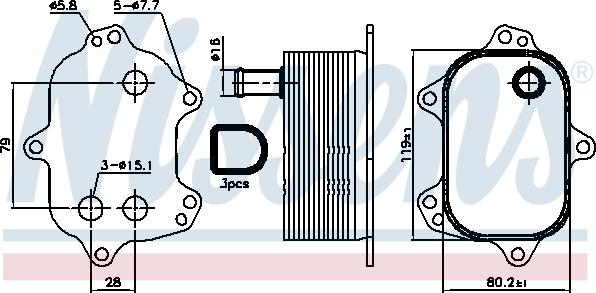 Nissens 90960 - Uljni hladnjak, ulje za motor www.molydon.hr