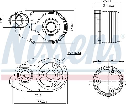 Nissens 90932 - Uljni hladnjak, ulje za motor www.molydon.hr