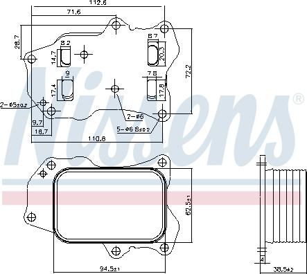 Nissens 91426 - Uljni hladnjak, ulje za motor www.molydon.hr