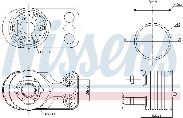 Nissens 91422 - Uljni hladnjak, ulje za motor www.molydon.hr