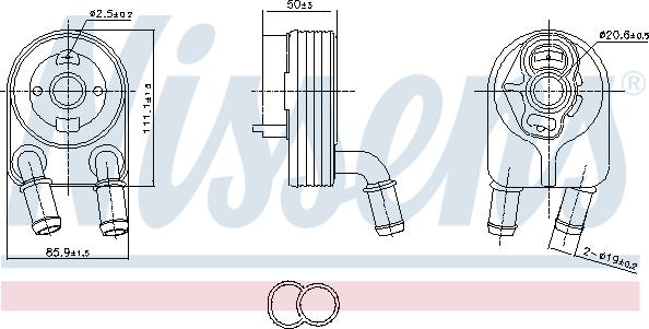 Nissens 91500 - Uljni hladnjak, ulje za motor www.molydon.hr