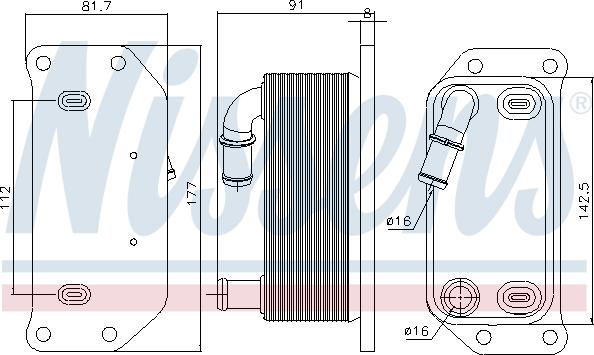 Nissens 91188 - Uljni hladnjak, ulje za motor www.molydon.hr