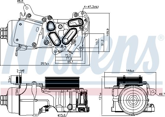 Nissens 91124 - Uljni hladnjak, ulje za motor www.molydon.hr