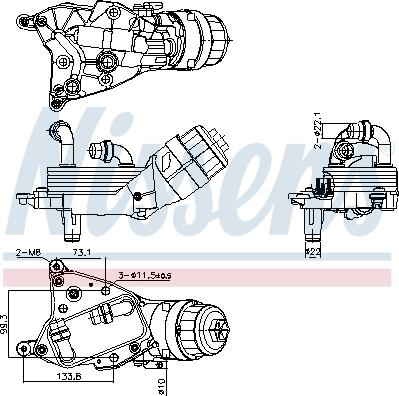 Nissens 91349 - Uljni hladnjak, ulje za motor www.molydon.hr