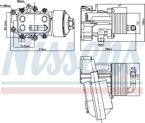 Nissens 91315 - Uljni hladnjak, ulje za motor www.molydon.hr