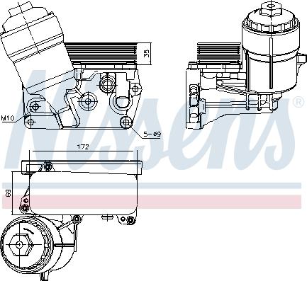 Nissens 91310 - Uljni hladnjak, ulje za motor www.molydon.hr