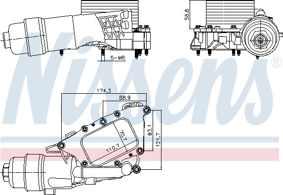 Nissens 91385 - Uljni hladnjak, ulje za motor www.molydon.hr