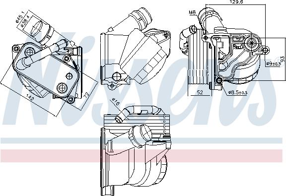 Nissens 91322 - Uljni hladnjak, ulje za motor www.molydon.hr