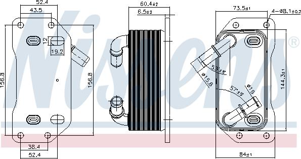 Nissens 91254 - Uljni hladnjak, ulje za motor www.molydon.hr