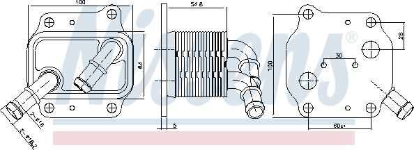 Nissens 91231 - Uljni hladnjak, ulje za motor www.molydon.hr