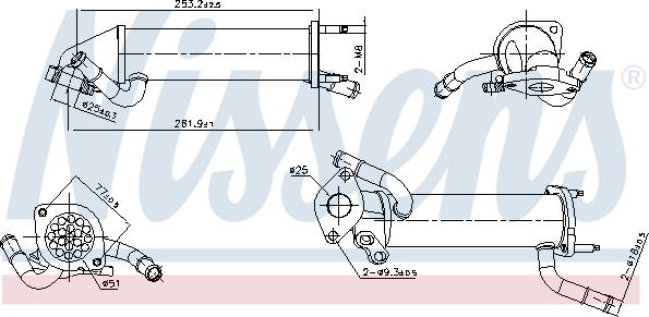 Nissens 989449 - Hladnjak, EGR recirkulacija Ispušnih plinova www.molydon.hr