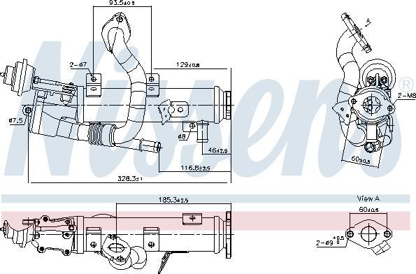 Nissens 989448 - Hladnjak, EGR recirkulacija Ispušnih plinova www.molydon.hr