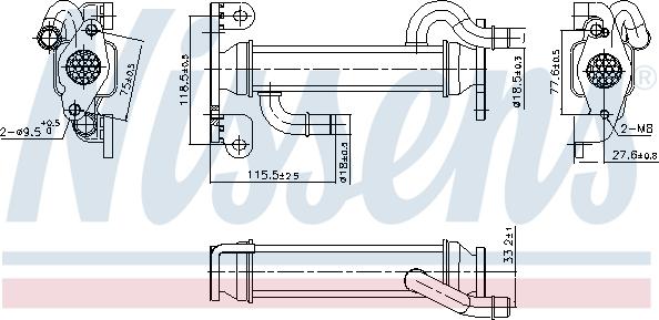 Nissens 989400 - Hladnjak, EGR recirkulacija Ispušnih plinova www.molydon.hr