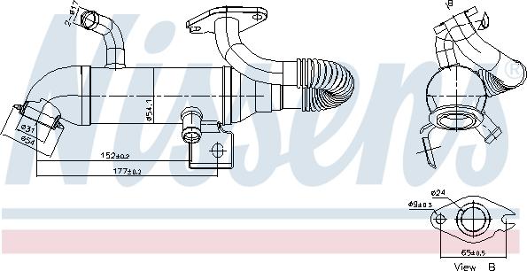 Nissens 989408 - Hladnjak, EGR recirkulacija Ispušnih plinova www.molydon.hr