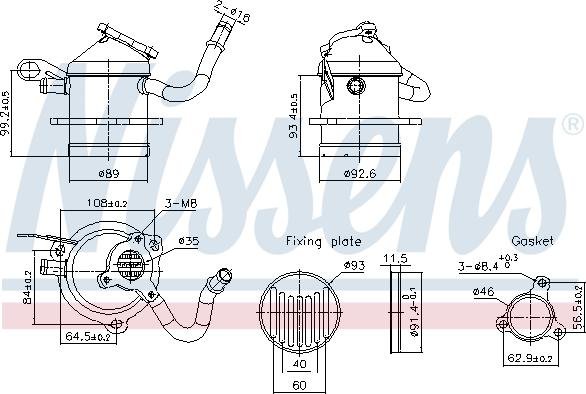 Nissens 989480 - Hladnjak, EGR recirkulacija Ispušnih plinova www.molydon.hr