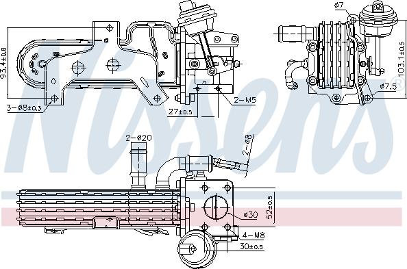 Nissens 989420 - Hladnjak, EGR recirkulacija Ispušnih plinova www.molydon.hr