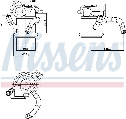 Nissens 989421 - Hladnjak, EGR recirkulacija Ispušnih plinova www.molydon.hr