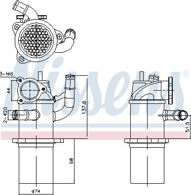 Nissens 989423 - Hladnjak, EGR recirkulacija Ispušnih plinova www.molydon.hr