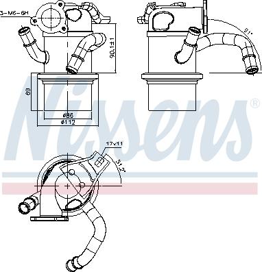 Nissens 989315 - Hladnjak, EGR recirkulacija Ispušnih plinova www.molydon.hr