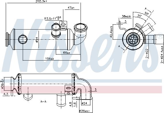 Nissens 989276 - Hladnjak, EGR recirkulacija Ispušnih plinova www.molydon.hr