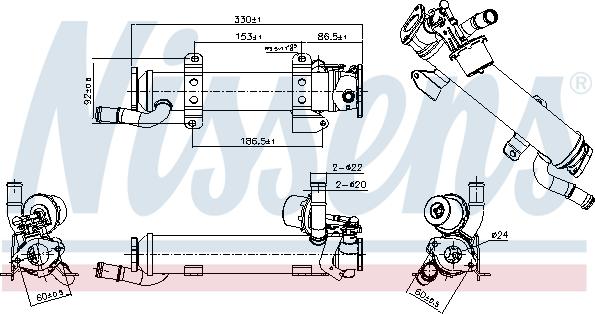 Nissens 989277 - Hladnjak, EGR recirkulacija Ispušnih plinova www.molydon.hr