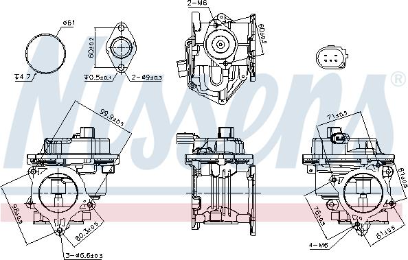 Nissens 98521 - EGR ventil www.molydon.hr