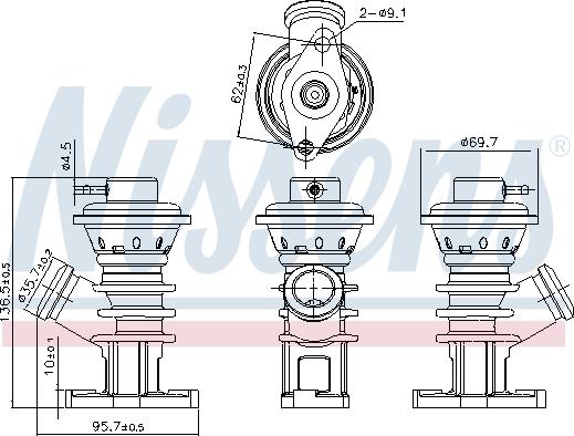 Nissens 98191 - EGR ventil www.molydon.hr