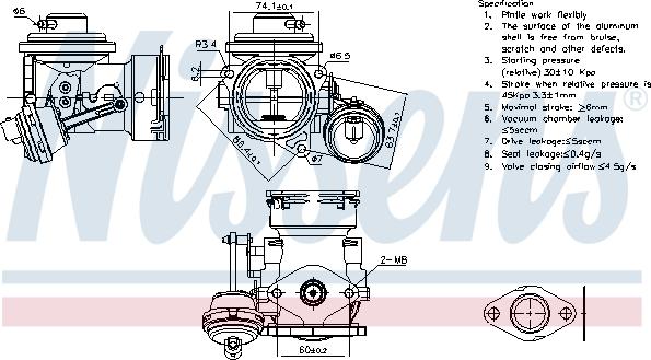 Nissens 98300 - EGR ventil www.molydon.hr