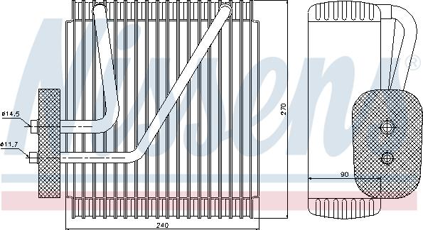 Nissens 92161 - Isparivač, klima-Uređaj www.molydon.hr