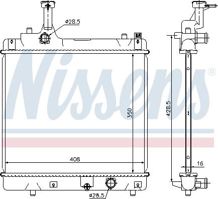 Nissens 69401 - Hladnjak, hladjenje motora www.molydon.hr