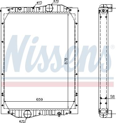 Nissens 69603A - Hladnjak, hladjenje motora www.molydon.hr