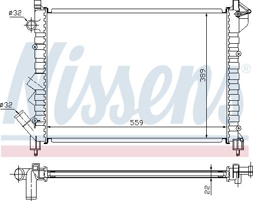 Nissens 691497 - Hladnjak, hladjenje motora www.molydon.hr