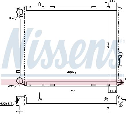 Nissens 698141 - Hladnjak, hladjenje motora www.molydon.hr