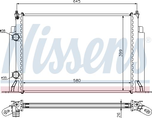 Nissens 693518 - Hladnjak, hladjenje motora www.molydon.hr