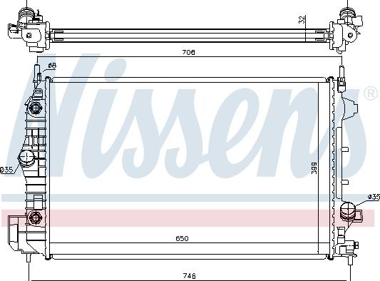 Nissens 692966 - Hladnjak, hladjenje motora www.molydon.hr