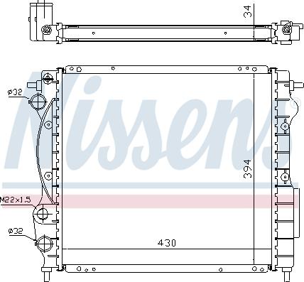 Nissens 697417 - Hladnjak, hladjenje motora www.molydon.hr