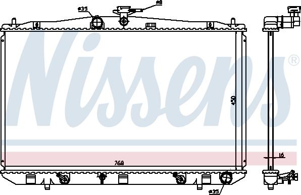 Nissens 646836 - Hladnjak, hladjenje motora www.molydon.hr