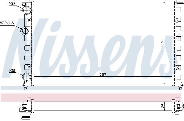 Nissens 64006 - Hladnjak, hladjenje motora www.molydon.hr