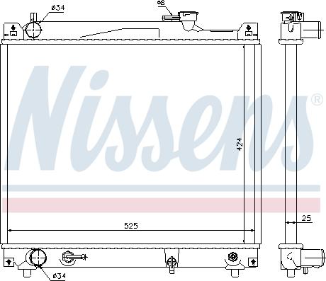 Nissens 64159 - Hladnjak, hladjenje motora www.molydon.hr