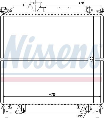 Nissens 64181 - Hladnjak, hladjenje motora www.molydon.hr